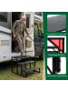 COSTWAY Wohnwagen Trittstufe mit Handlauf in Schwarz