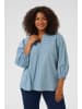 KAFFE curve Langarm-Bluse KCloulou Regular fit in Windward Blue