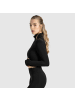 SMILODOX Crop Jacke Nilai in Schwarz