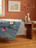 KADIMA DESIGN CASOLA Kinderteppich Blau 120x170 Dschungel Polypropylen Kinderzimmer in Blau