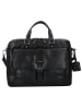 Leonhard Heyden Roma Aktentasche Leder 40 cm Laptopfach schwarz