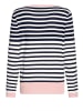 Betty Barclay Feinstrickpullover mit Rundhalsausschnitt in Patch Dark Blue/Rosé