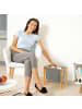 relaxdays Zeitschriftenhalter in Natur/ Grau - (B)39,5 x (H)37 x (T)21 cm