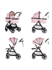 Chipolino Kombikinderwagen 3in1 Marbella in rosa