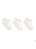 MUNADUNA 3er-Set Baby Sommersocken mit Bündchen in Weiß