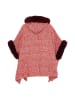 osha Damen Poncho in Rot