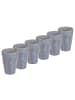 Butlers Butlers Latte Macchiato Tasse BERGAMO 6er-Set in Hellblau