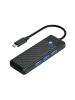 Orico PAPW3AT-C3 USB-Hub mit 4 Anschlüssen (3x USB-A 3.0) und microSD/SD-Kartenleser