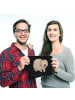 Mr. & Mrs. Panda Mouse Pad Wombat ohne Spruch in Schwarz