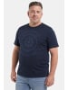 Men Plus Kurzarm T-Shirt in rauchblau