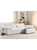 Beliani Ecksofa HELLNAR in Weiß - (W) 262 x (H) 70 x (L) 176 cm linksseitig