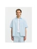 Selected Halbarmhemd in Cashmere Blue
