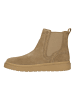 Clarks Chelsea Boots Polden Easy in 5232 Dark Sand Suede