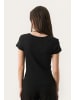 PART TWO T-shirt TullePW Gerade Passform in Black