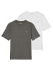 Marc O'Polo T-Shirt 2er Pack in Grau/Weiß