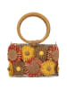 IZIA Women Handbag in Beige Multicolor