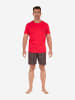 HOM Pyjama Short Sleepwear Westgate in red print