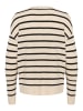 Kaffe Strickpullover KAlida Regular fit in Feather Gray Mel/ Black Stripe