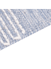 Beliani Kurzflor ANSAR in Blau/Weiß - (W) 80 x (L) 150 cm