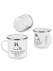 Mr. & Mrs. Panda Camping Emaille Tasse Busfahrer Sicherheit mit ... in Weiß