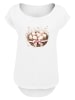 F4NT4STIC Long Cut T-Shirt Osterei Nest Korb Dekor in weiß
