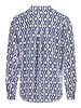 Betty Barclay Schlupfbluse langarm in Blau/Weiß