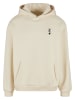Mister Tee Mister Tee King Card EMB Fluffy Hoody in whitesand