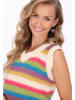 IZIA Vest in offwhite multicolor