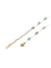 grassland Women Multi-Strand Necklace in Gold Aqua