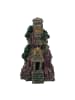relaxdays Aquarium Deko "Tempel" in Grau - (B)15,5 x (H)26 x (T)13 cm