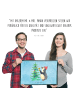 Mr. & Mrs. Panda Schmutzmatte Pinguin Weihnachtsbaum ohne Spruch in Eisblau