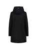 cmp Halbmantel, Funktionsjacke, Parka WOMAN COAT ZIP HOOD in Schwarz