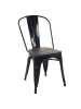 MCW 2er-Set Stuhl A73 im Industriedesign, Schwarz