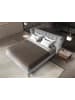 Angel Cerdá Bett 7211 in Hellblaues Grau / Dunkler Stahl – (B)239 x (H)234 x (T)109 cm