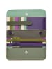 MYWALIT Travel Clutch Geldbörse Leder 19 cm  orchid