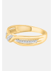 Diamant Exquis Ring aus 375 Gelbgold mit Diamant