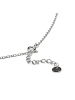 Luxenter Halskette aus 925er Sterlingsilber mit glänzendem Zirkonia, rhodiniert