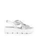 Gabor Fashion Plateau Sandalen in silber