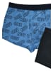 United Labels 2er Pack KISS Boxershorts in blau/schwarz