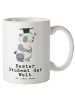 Mr. & Mrs. Panda Keramiktasse Pinguin Bester Student der Welt mi... in Weiß