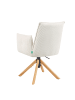 DUBI Möbel 2er-Set: Bürostuhl Mika-Leya in Creme - (B)60 x (H)89 x  (T)63 cm