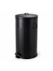 relaxdays Mülleimer in Schwarz - 40 Liter