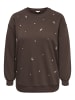 ONLY Carmakoma Sweatshirt in Coffee Bean