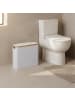 relaxdays Toilettenpapier Aufbewahrung in Weiß - (B)43 x (H)38 x (T)17 cm