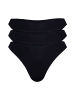 Sassa String 3er Pack in schwarz