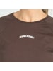 SMILODOX Crop T-Shirt Nalani in Braun