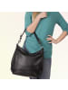 Toscanto Leder Schultertasche Toscanto Tasche schwarz ca. 38cm