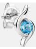 Diamant L'éternel Ohrstecker aus 375 Weißgold mit Topas