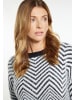 usha WHITE LABEL Damen Pullover in Schwarz Weiss