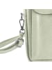 Toscanto Leder Umhängetasche, Handtasche Toscanto Tasche beige ca. 12cm